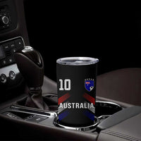 Australia Soccer Sports Graphic Number 10 Jersey Style Tumbler Cup Proud Australian Football Fans Game Day Pride
