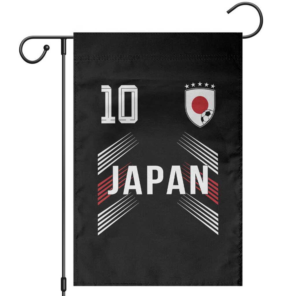 Japan Soccer Sports Graphic Number 10 Jersey Style Garden Flag Proud Japanese Football Fans Game Day Pride