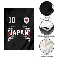 Japan Soccer Sports Graphic Number 10 Jersey Style Garden Flag Proud Japanese Football Fans Game Day Pride