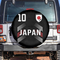 Japan Soccer Sports Graphic Number 10 Jersey Style Spare Tire Cover Proud Japanese Football Fans Game Day Pride