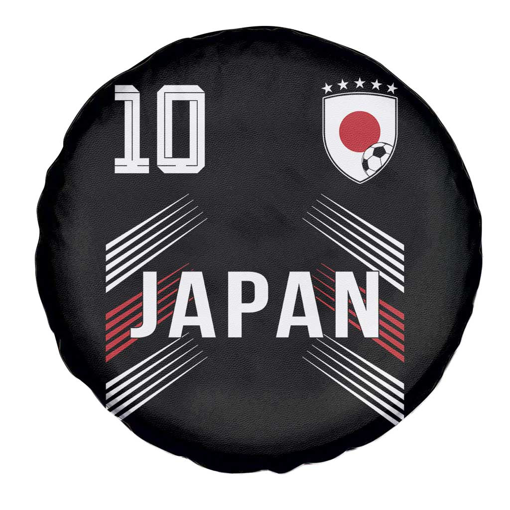 Japan Soccer Sports Graphic Number 10 Jersey Style Spare Tire Cover Proud Japanese Football Fans Game Day Pride