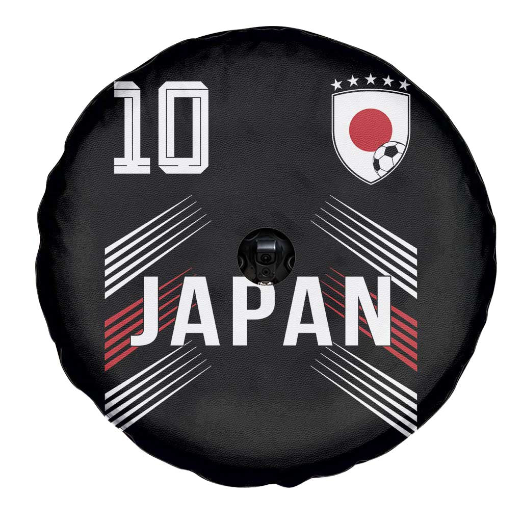 Japan Soccer Sports Graphic Number 10 Jersey Style Spare Tire Cover Proud Japanese Football Fans Game Day Pride
