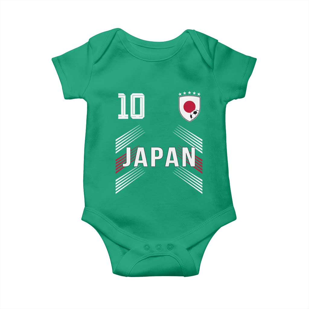 Japan Soccer Sports Graphic Number 10 Jersey Style Baby Onesie Proud Japanese Football Fans Game Day Pride