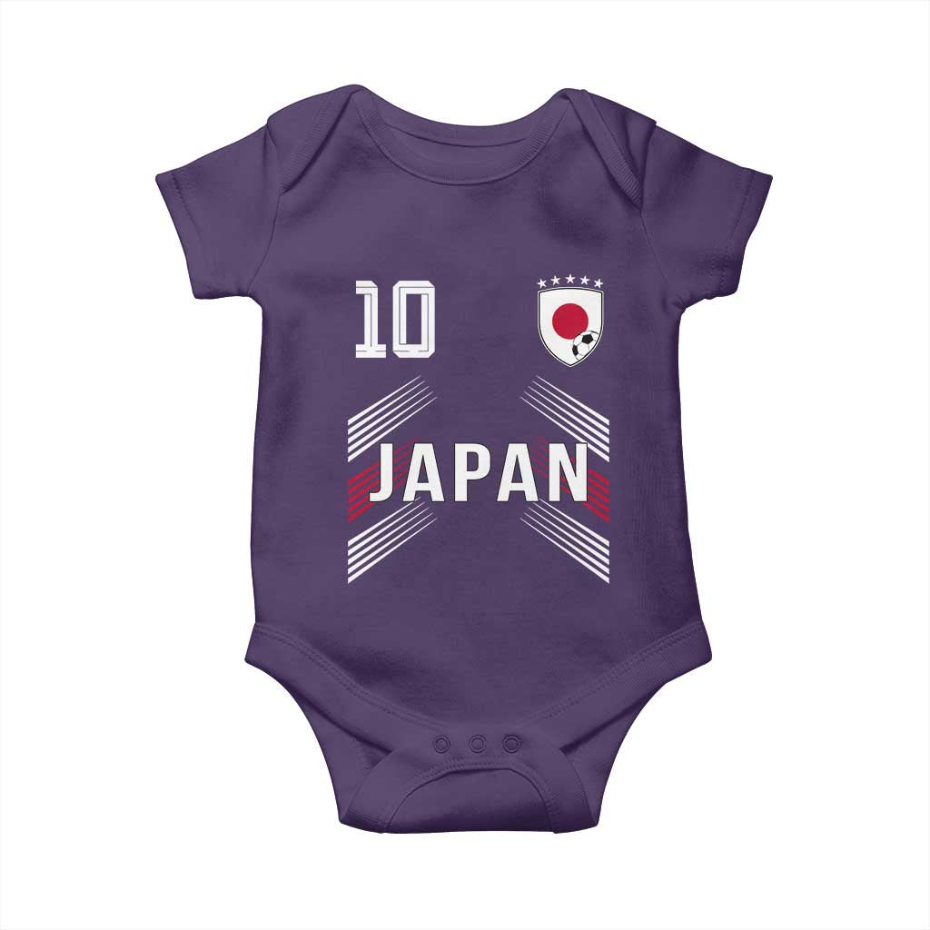 Japan Soccer Sports Graphic Number 10 Jersey Style Baby Onesie Proud Japanese Football Fans Game Day Pride