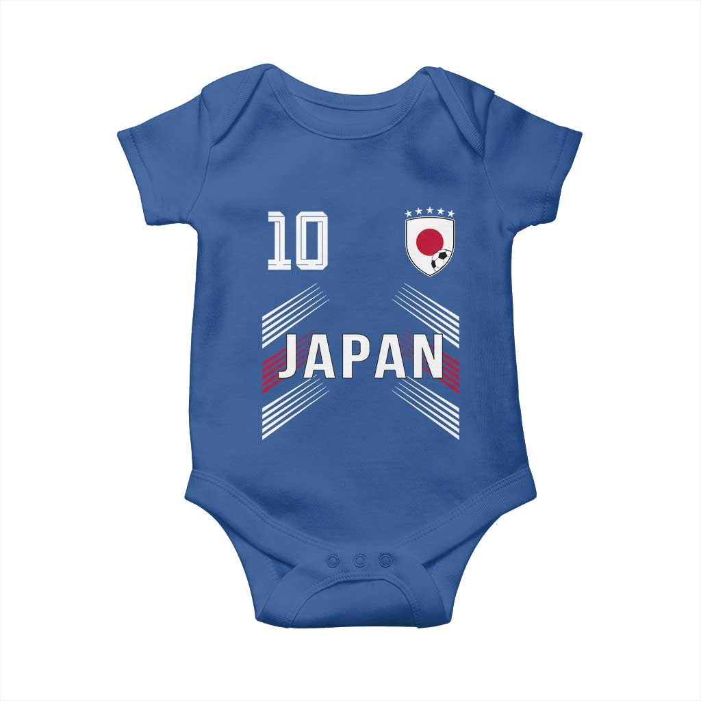 Japan Soccer Sports Graphic Number 10 Jersey Style Baby Onesie Proud Japanese Football Fans Game Day Pride