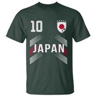 Japan Soccer Sports Graphic Number 10 Jersey Style T Shirt Proud Japanese Football Fans Game Day Pride