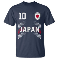 Japan Soccer Sports Graphic Number 10 Jersey Style T Shirt Proud Japanese Football Fans Game Day Pride