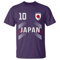 Japan Soccer Sports Graphic Number 10 Jersey Style T Shirt Proud Japanese Football Fans Game Day Pride