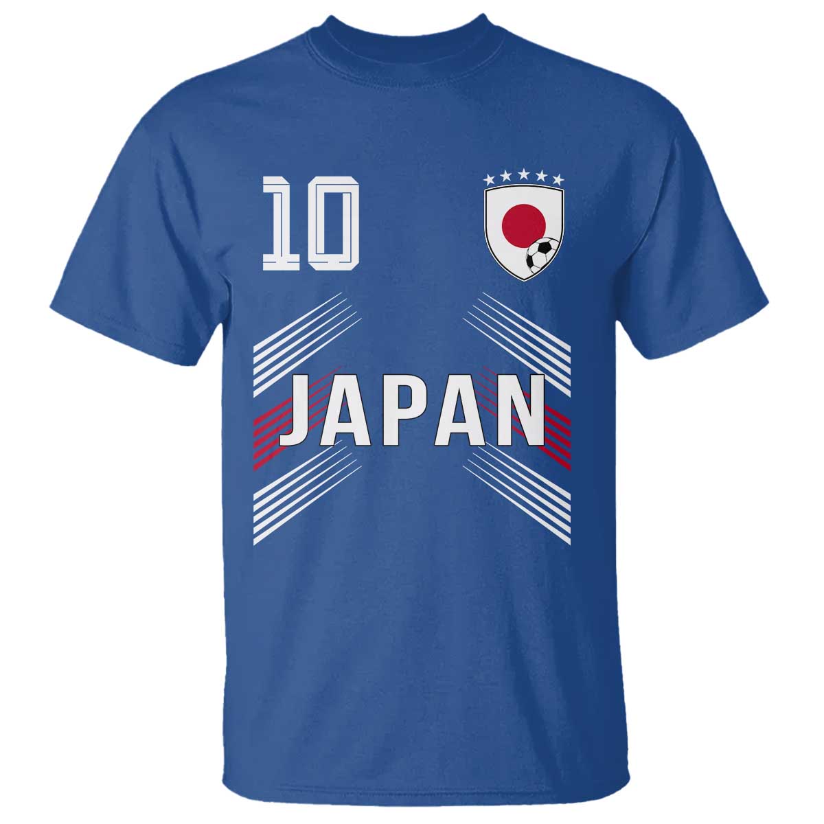 Japan Soccer Sports Graphic Number 10 Jersey Style T Shirt Proud Japanese Football Fans Game Day Pride