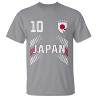 Japan Soccer Sports Graphic Number 10 Jersey Style T Shirt Proud Japanese Football Fans Game Day Pride