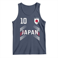 Japan Soccer Sports Graphic Number 10 Jersey Style Tank Top Proud Japanese Football Fans Game Day Pride