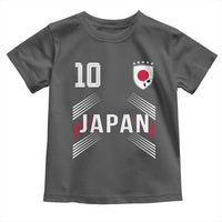 Japan Soccer Sports Graphic Number 10 Jersey Style Toddler T Shirt Proud Japanese Football Fans Game Day Pride