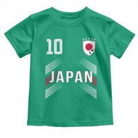 Japan Soccer Sports Graphic Number 10 Jersey Style Toddler T Shirt Proud Japanese Football Fans Game Day Pride