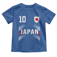 Japan Soccer Sports Graphic Number 10 Jersey Style Toddler T Shirt Proud Japanese Football Fans Game Day Pride