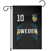 Sweden Soccer Sports Graphic Number 10 Jersey Style Garden Flag Proud Swedish Football Fans Game Day Pride