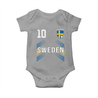 Sweden Soccer Sports Graphic Number 10 Jersey Style Baby Onesie Proud Swedish Football Fans Game Day Pride