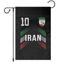 Iran Soccer Sports Graphic Number 10 Jersey Style Garden Flag Proud Iranian Football Fans Game Day Pride
