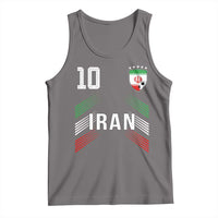 Iran Soccer Sports Graphic Number 10 Jersey Style Tank Top Proud Iranian Football Fans Game Day Pride