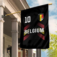 Belgium Soccer Sports Graphic Number 10 Jersey Style Garden Flag Proud Belgian Football Fans Game Day Pride