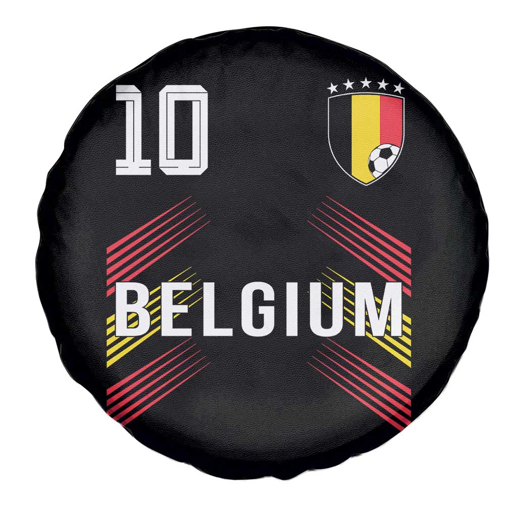 Belgium Soccer Sports Graphic Number 10 Jersey Style Spare Tire Cover Proud Belgian Football Fans Game Day Pride
