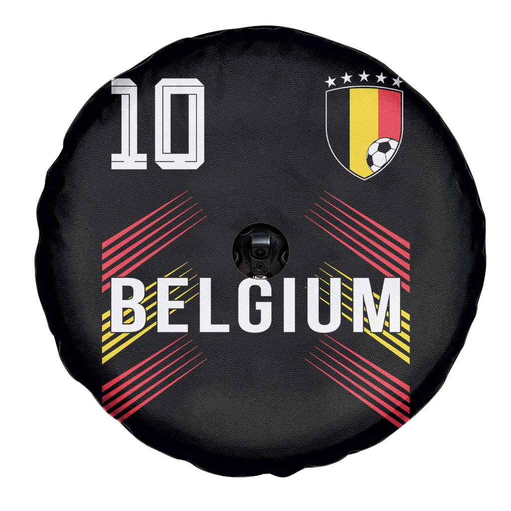 Belgium Soccer Sports Graphic Number 10 Jersey Style Spare Tire Cover Proud Belgian Football Fans Game Day Pride