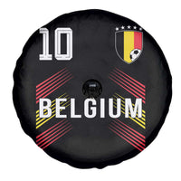 Belgium Soccer Sports Graphic Number 10 Jersey Style Spare Tire Cover Proud Belgian Football Fans Game Day Pride