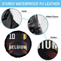 Belgium Soccer Sports Graphic Number 10 Jersey Style Spare Tire Cover Proud Belgian Football Fans Game Day Pride