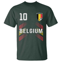 Belgium Soccer Sports Graphic Number 10 Jersey Style T Shirt Proud Belgian Football Fans Game Day Pride