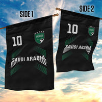 Saudi Arabia Soccer Sports Graphic Number 10 Jersey Style Garden Flag Proud Saudi Football Fans Game Day Pride