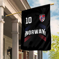 Norway Soccer Sports Graphic Number 10 Jersey Style Garden Flag Proud Norwegian Football Fans Game Day Pride