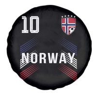 Norway Soccer Sports Graphic Number 10 Jersey Style Spare Tire Cover Proud Norwegian Football Fans Game Day Pride