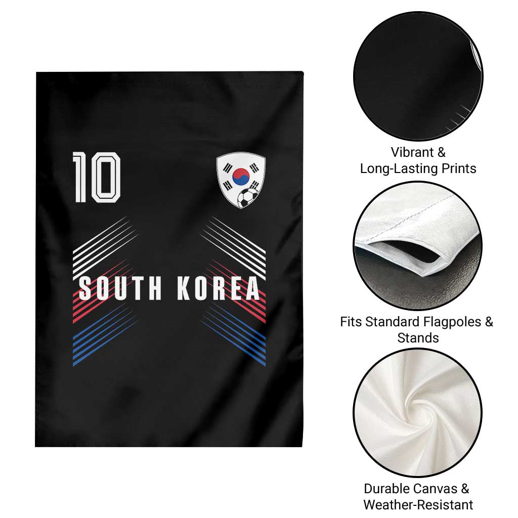 South Korea Soccer Sports Graphic Number 10 Jersey Style Garden Flag Proud Korean Football Fans Game Day Pride