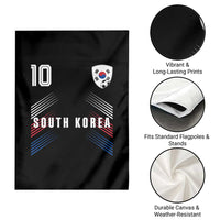 South Korea Soccer Sports Graphic Number 10 Jersey Style Garden Flag Proud Korean Football Fans Game Day Pride