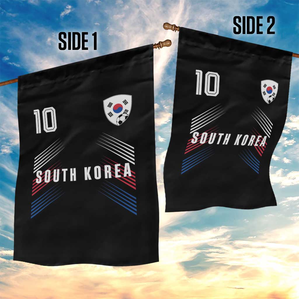 South Korea Soccer Sports Graphic Number 10 Jersey Style Garden Flag Proud Korean Football Fans Game Day Pride