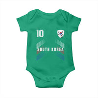 South Korea Soccer Sports Graphic Number 10 Jersey Style Baby Onesie Proud Korean Football Fans Game Day Pride