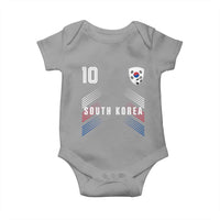 South Korea Soccer Sports Graphic Number 10 Jersey Style Baby Onesie Proud Korean Football Fans Game Day Pride