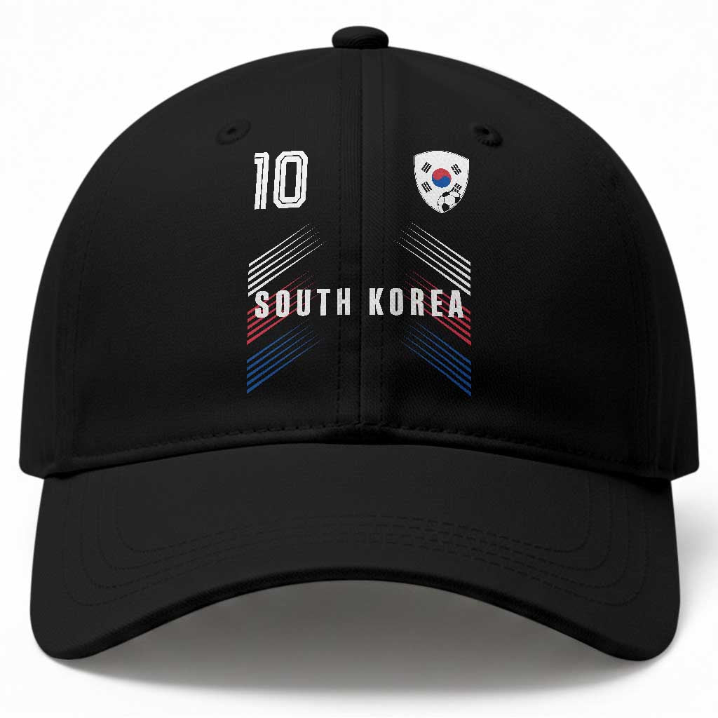 South Korea Soccer Sports Graphic Number 10 Jersey Style Baseball Cap Proud Korean Football Fans Game Day Pride