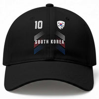South Korea Soccer Sports Graphic Number 10 Jersey Style Baseball Cap Proud Korean Football Fans Game Day Pride