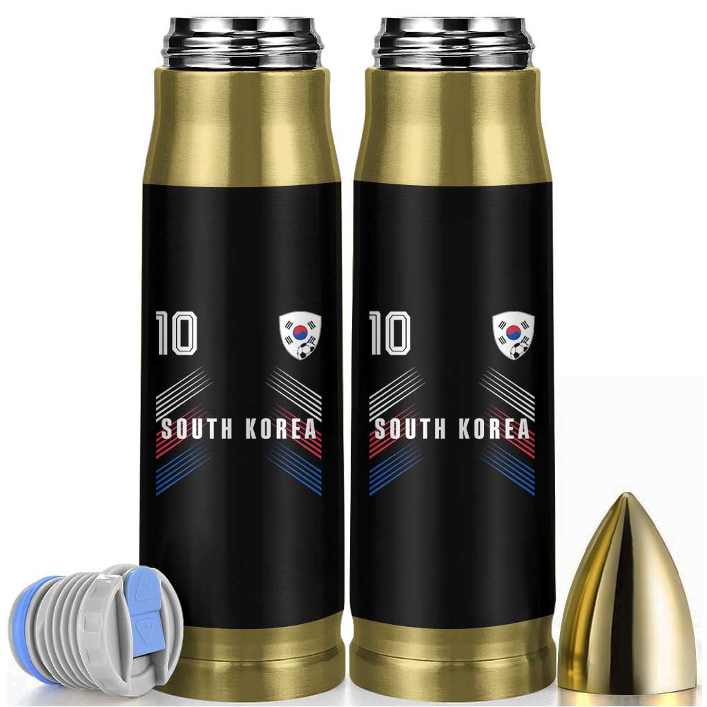 South Korea Soccer Sports Graphic Number 10 Jersey Style Bullet Tumbler Proud Korean Football Fans Game Day Pride