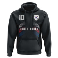 South Korea Soccer Sports Graphic Number 10 Jersey Style Hoodie Proud Korean Football Fans Game Day Pride