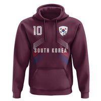South Korea Soccer Sports Graphic Number 10 Jersey Style Hoodie Proud Korean Football Fans Game Day Pride
