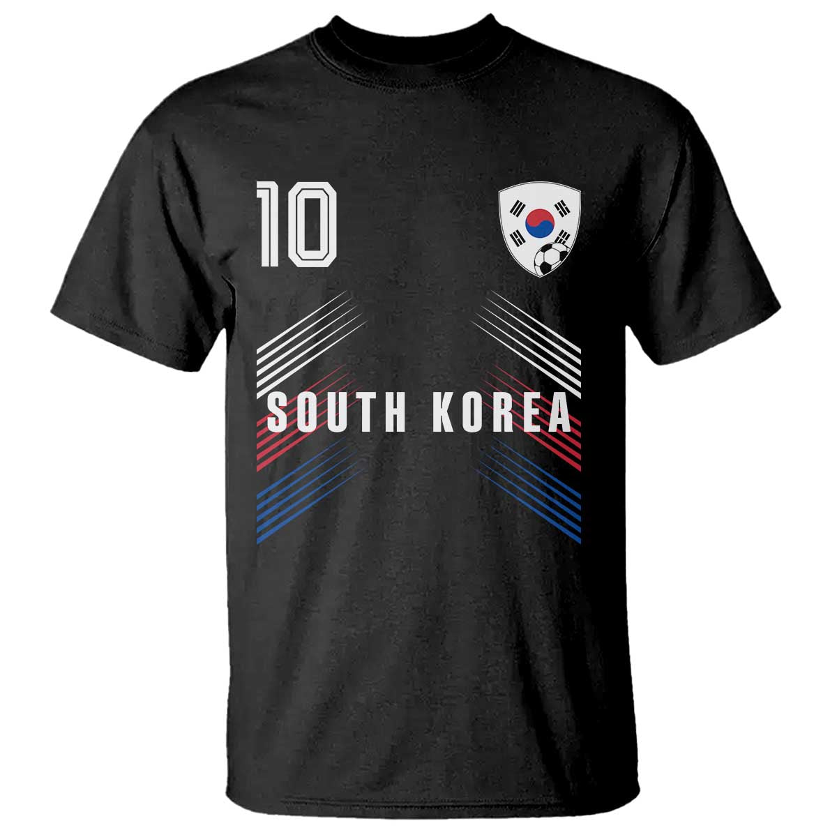 South Korea Soccer Sports Graphic Number 10 Jersey Style T Shirt Proud Korean Football Fans Game Day Pride