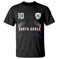 South Korea Soccer Sports Graphic Number 10 Jersey Style T Shirt Proud Korean Football Fans Game Day Pride