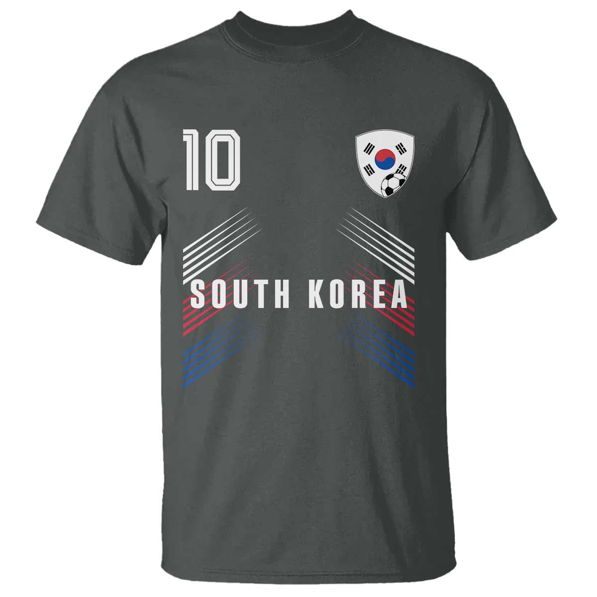 South Korea Soccer Sports Graphic Number 10 Jersey Style T Shirt Proud Korean Football Fans Game Day Pride