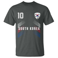 South Korea Soccer Sports Graphic Number 10 Jersey Style T Shirt Proud Korean Football Fans Game Day Pride