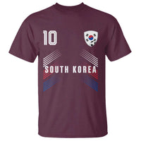 South Korea Soccer Sports Graphic Number 10 Jersey Style T Shirt Proud Korean Football Fans Game Day Pride