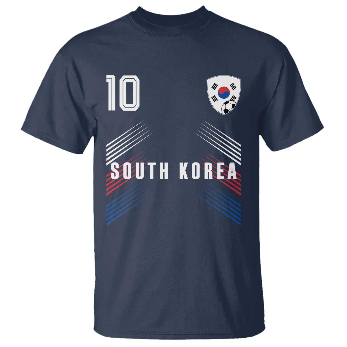 South Korea Soccer Sports Graphic Number 10 Jersey Style T Shirt Proud Korean Football Fans Game Day Pride