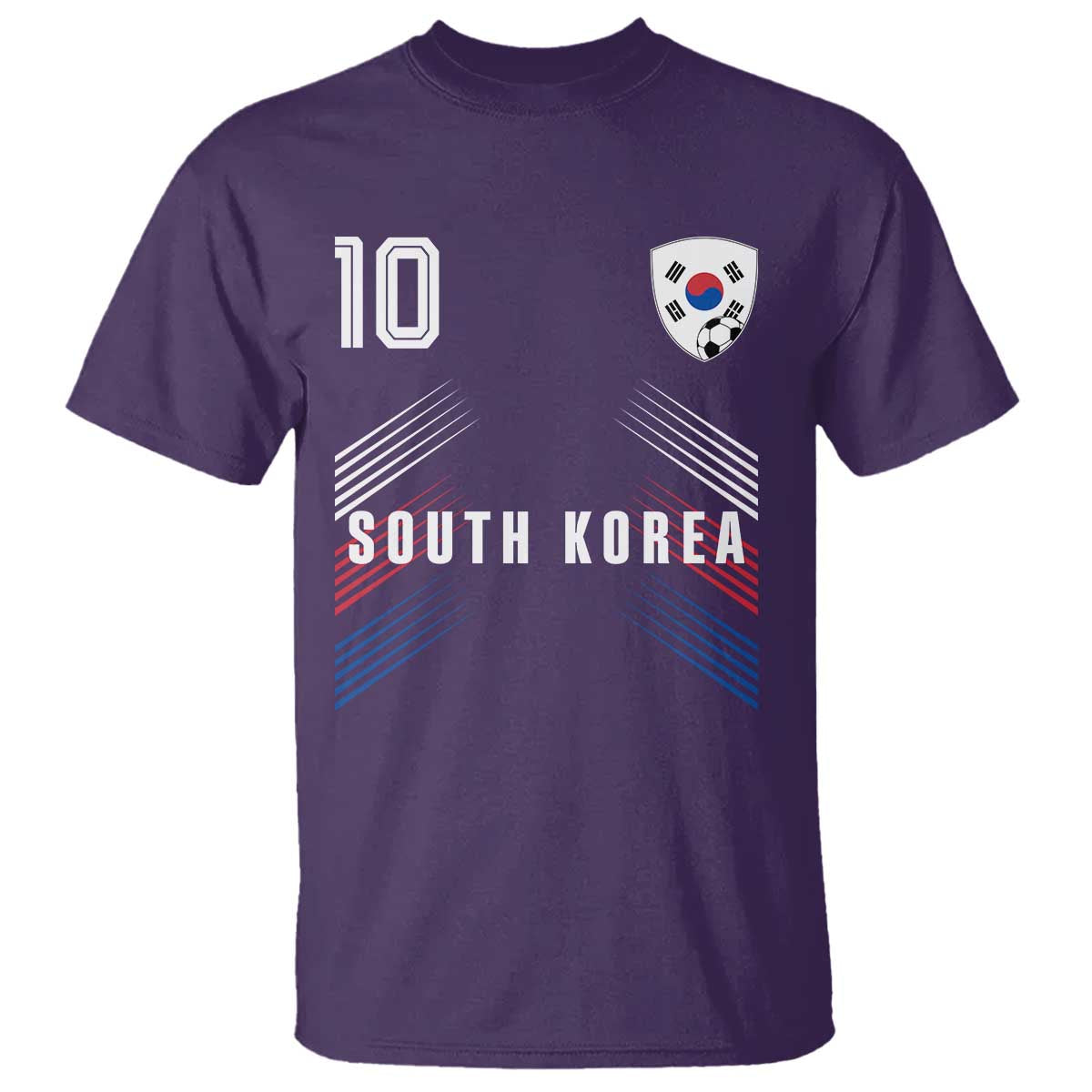 South Korea Soccer Sports Graphic Number 10 Jersey Style T Shirt Proud Korean Football Fans Game Day Pride