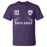 South Korea Soccer Sports Graphic Number 10 Jersey Style T Shirt Proud Korean Football Fans Game Day Pride