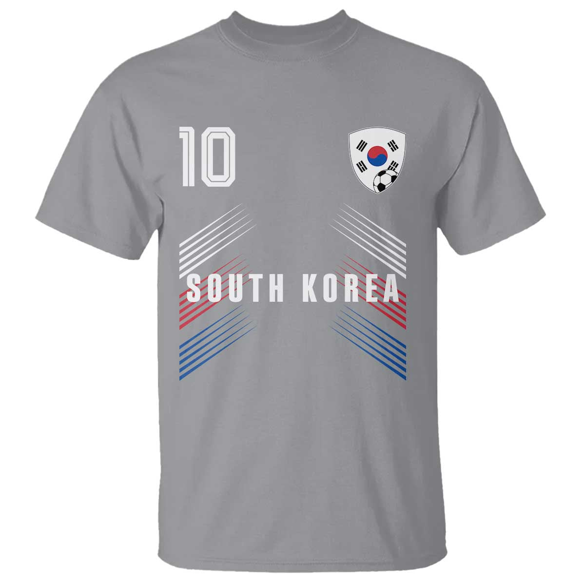 South Korea Soccer Sports Graphic Number 10 Jersey Style T Shirt Proud Korean Football Fans Game Day Pride